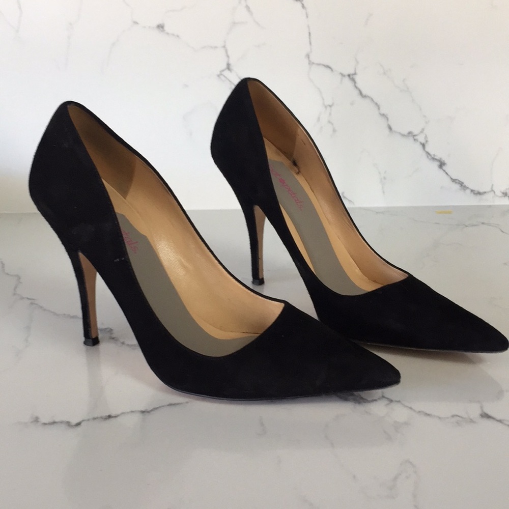 Kate Spade Licorice Black Suede Pumps
